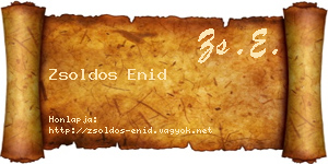 Zsoldos Enid névjegykártya